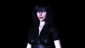 Картинка 3д графика people люди взгляд девушка