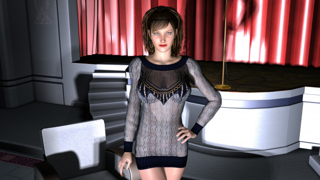 Обои картинки фото 3д, графика, people, люди, взнляд, девушка