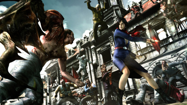 Обои картинки фото resident, evil, видео, игры, существа, девушка