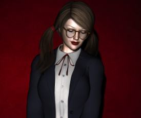 Картинка 3д+графика люди+ people фон взгляд девушка