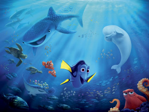обоя finding dory, мультфильмы, персонаж