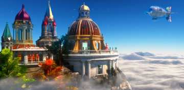 Картинка 3д+графика реализм+ realism замок