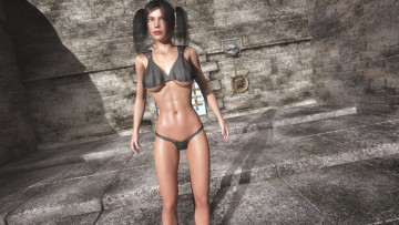 Картинка 3д+графика люди+ people взгляд девушка фон