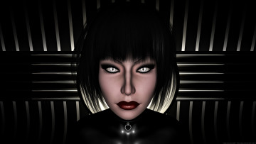 Картинка 3д+графика портрет+ portraits девушка взгляд фон