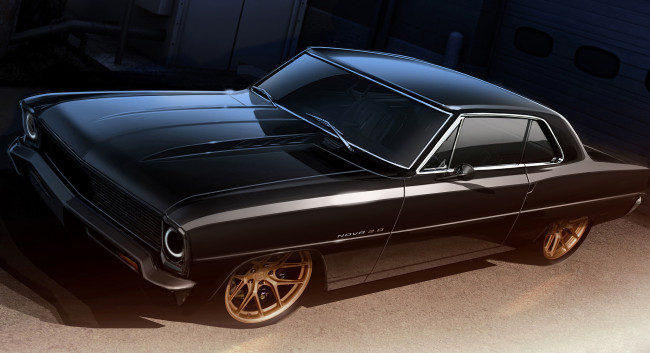 Обои картинки фото сhevrolet 67 nova concept 2015, автомобили, 3д, сhevrolet, 67, nova, concept, 2015
