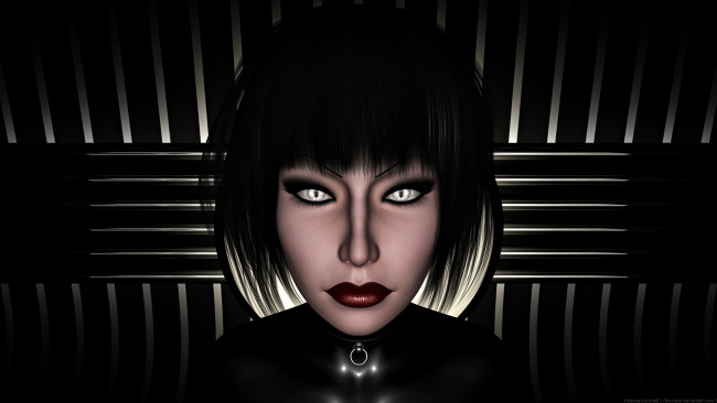 Обои картинки фото 3д графика, портрет , portraits, девушка, взгляд, фон