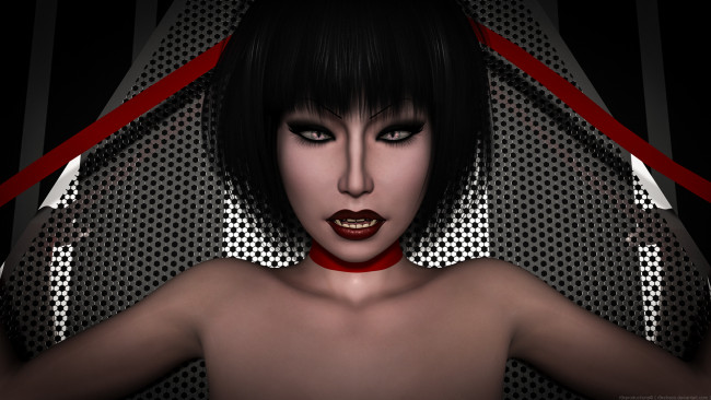 Обои картинки фото 3д графика, портрет , portraits, девушка, взгляд, фон