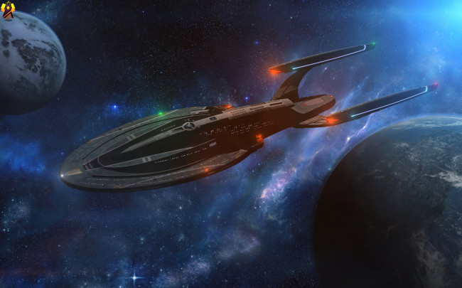Обои картинки фото космос, арт, космический, корабль, полет, вселенная, планета