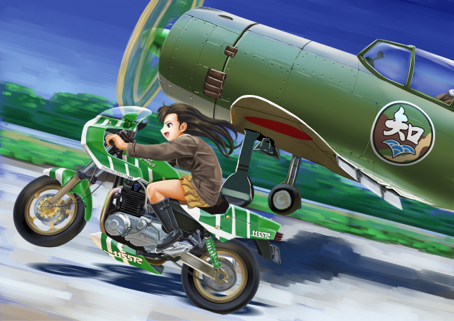 Обои картинки фото аниме, girls und panzer, фон, девушка, взгляд