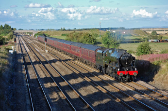 Картинка техника паровозы паровоз рельсы