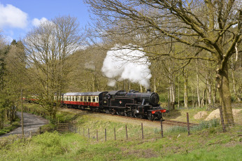 Картинка техника паровозы паровоз рельсы