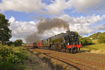 Картинка техника паровозы рельсы паровоз