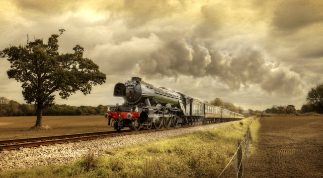 Обои картинки фото техника, паровозы, паровоз, рельсы