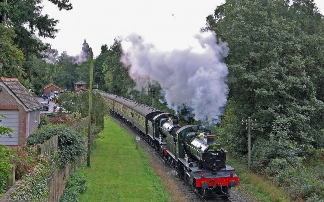 Обои картинки фото техника, паровозы, паровоз, рельсы