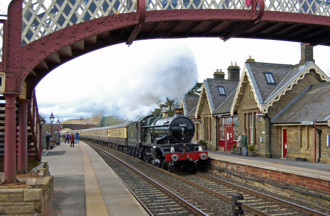 Обои картинки фото техника, паровозы, паровоз, рельсы