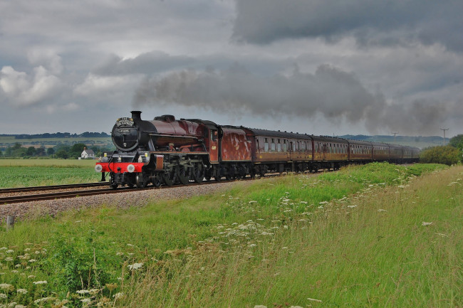 Обои картинки фото техника, паровозы, паровоз, рельсы