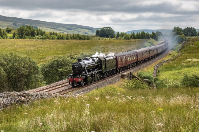 Обои картинки фото техника, паровозы, паровоз, рельсы