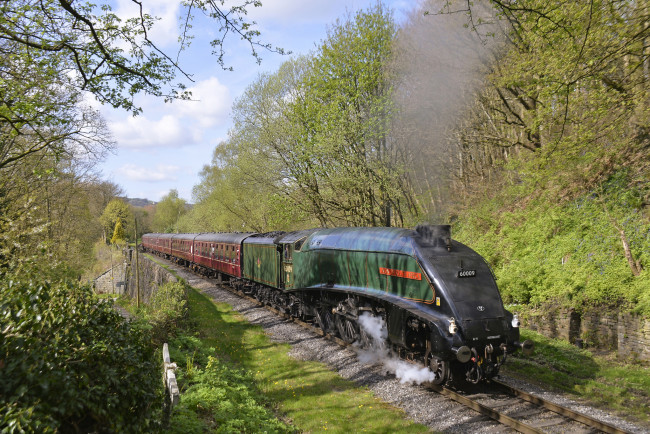 Обои картинки фото техника, паровозы, паровоз, рельсы