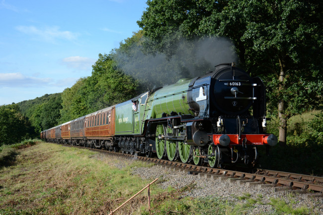 Обои картинки фото техника, паровозы, рельсы, паровоз