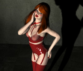 Картинка 3д+графика люди+ people фон взгляд девушка