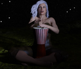 Картинка 3д+графика люди+ people фон взгляд девушка