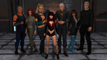 Картинка 3д+графика фантазия+ fantasy взгляд девушки фон