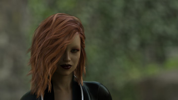 Картинка 3д+графика портрет+ portraits девушка взгляд фон