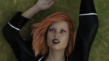 Картинка 3д+графика портрет+ portraits взгляд девушка фон