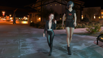 Картинка 3д+графика существа+ creatures ночь вампиры фон девушки взгляд