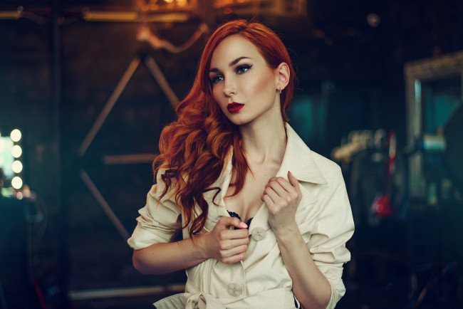 Обои картинки фото девушка, девушки, -unsort , рыжеволосые и другие, модель, anna, battle