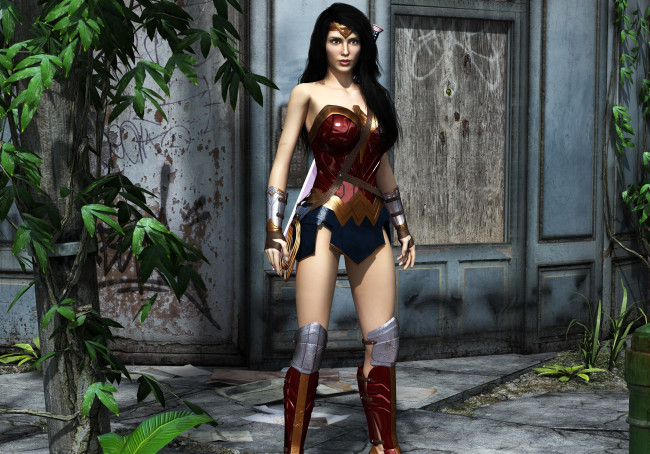 Обои картинки фото 3д графика, фантазия , fantasy, взгляд, девушка, фон