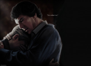 Картинка рисованное кино sherlock bbc