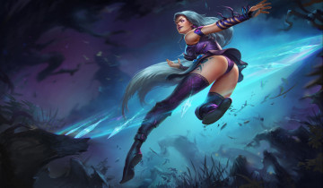 Картинка видео+игры league+of+legends девушка фон униформа тату