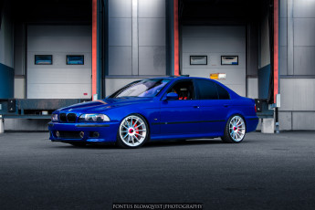 Картинка автомобили bmw blue e39 m5