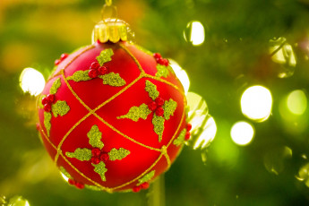 обоя праздничные, шары, елочный, шарик, макро