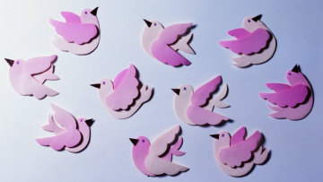 Картинка разное ремесла +поделки +рукоделие птички бумага