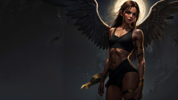 Картинка фэнтези ангелы нейросети графика нейроарт ai art нейронные сети рисунки нейро искусство