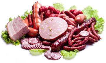 Картинка еда колбасные+изделия вареная копченая колбаса ассорти