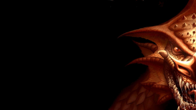 Обои картинки фото фэнтези, драконы, дракон, монстр, морда