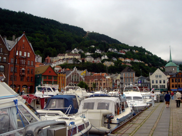 Обои картинки фото bergen, корабли, порты, причалы