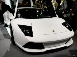 Картинка lamborghini murceilago versace автомобили выставки уличные фото