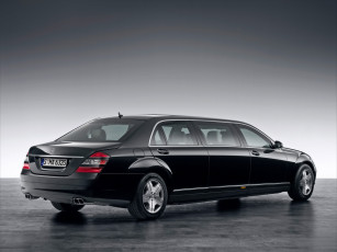 Картинка 2009 mercedes benz 600 pullman guard limousine автомобили