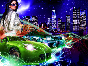 Картинка автомобили авто девушками