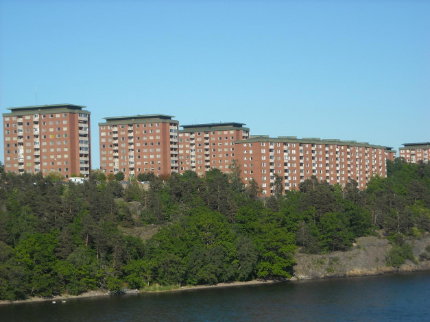 Обои картинки фото швеция, города, улицы, площади, набережные