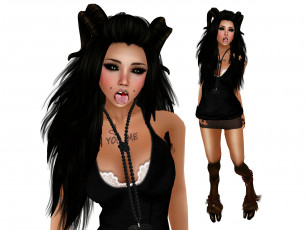 Картинка 3д графика fantasy фантазия вишня копыто бусы