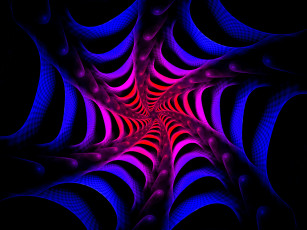 Картинка 3д графика fractal фракталы тёмный узор фон абстракция