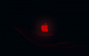 Картинка компьютеры apple aplle яблоко тёмный