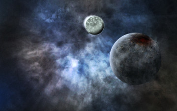 Картинка космос арт свечения планеты