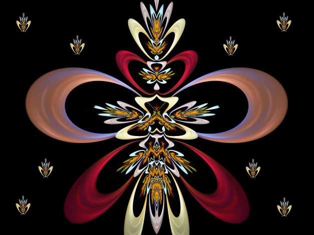 Обои картинки фото 3д, графика, fractal, фракталы, абстракция, узор