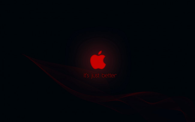 Обои картинки фото компьютеры, apple, aplle, яблоко, тёмный